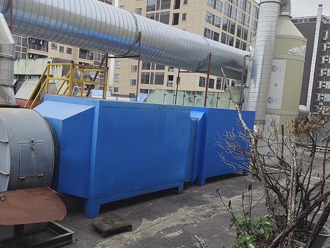 塑膠噴涂廢氣處理設備工程案例