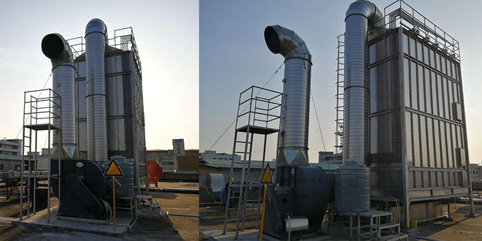 翌駿環保VOC有機廢氣處理生物法環保工程案例