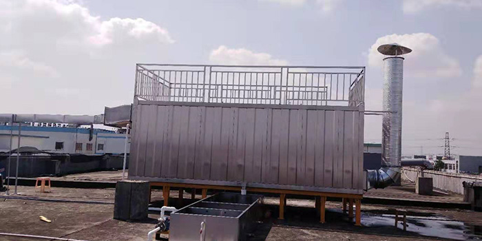 注塑工序廢氣處理設(shè)備有哪些？生物法廢氣處理工程案例現(xiàn)場