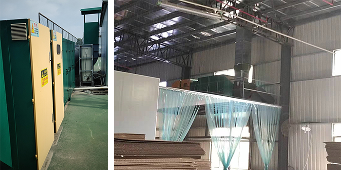 東莞市良紙實業(yè)有限公司廢氣處理工程案例現場